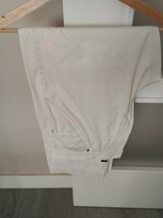 Pantalón caballero blanco