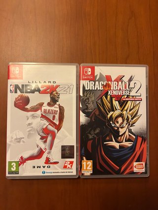 2 Juegos Nintendo Switch: NBA 2K21 y Dragon Ball