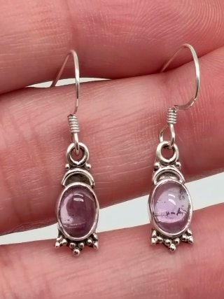 Pendientes Plata 925 Amatista