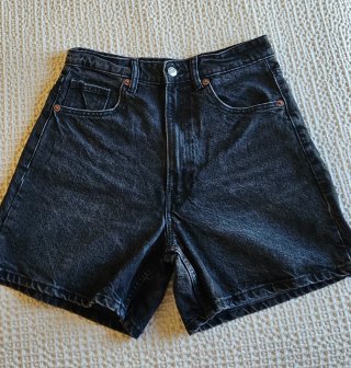 Shorts vaqueros negros Zara mujer