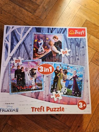 Puzzle 3 en 1 Frozen II Trefl 20-36-50 piezas