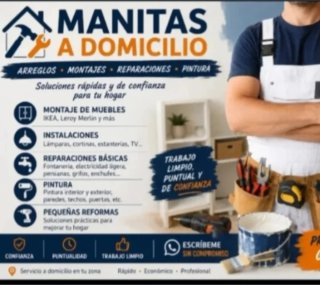 Manitas a domicilio ,montaje y reparaciones