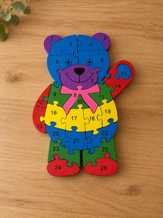 Puzzle Oso de madera