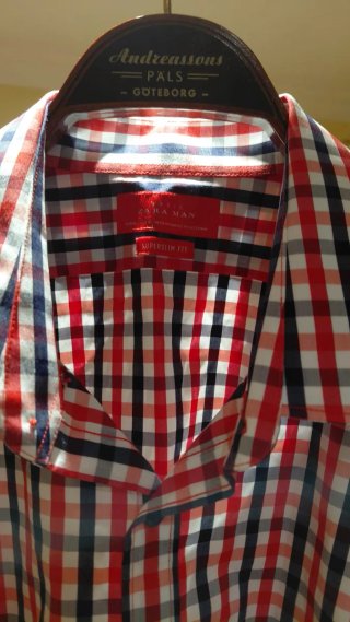 Camisa Zara cuadros XL Super Slim Fit