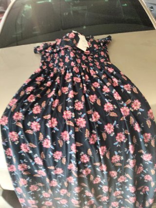 Vestido largo estampado floral