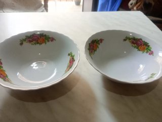Due zuppiere in porcellana