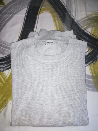 Jersey Celio Gris Cuello Redondo Talla L