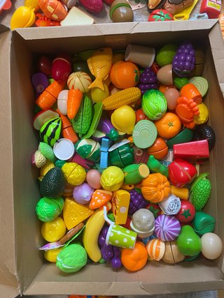 Lote de Frutas y Verduras de Juguete