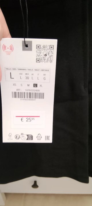 Falda pantalón negra Zara