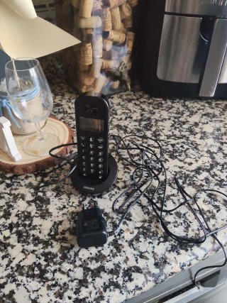 Teléfono Inalámbrico Philips Negro