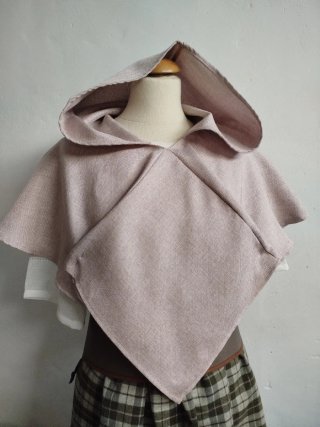 Capucha Medieval Cosplay Morada