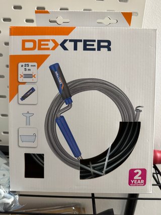 Desatascador de Tuberías Dexter 5 Metros