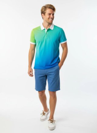 Polo Degradado Verde y Azul