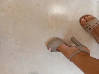 Zapatos de fiesta plateados