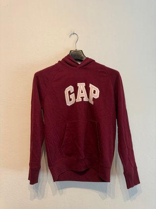 Sudadera GAP Capucha Burdeos Logo XS