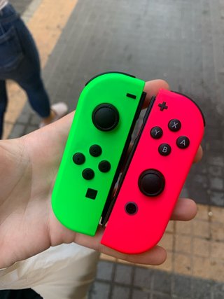 Mandos Nintendo Switch Nuevos (Verde y Rosa)