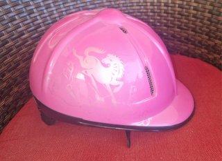 Casco de Hípica para Niña Rosa