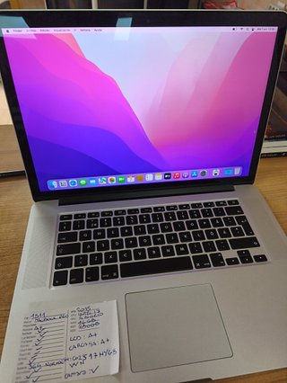MacBook Pro 16 GB RAM 15" 2015 i7-4770HQ SSD 251 GB