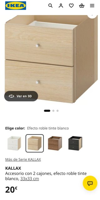 4 Cajones Ikea Kallax Efecto Roble