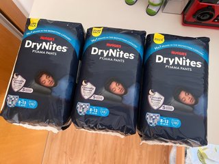 3 Paquetes Pañales DryNites 8-13 años
