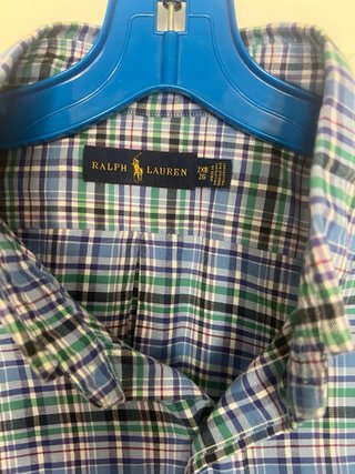 Camisa Polo Ralph Lauren Cuadros Talla 2XB