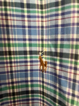 Camisa Polo Ralph Lauren Cuadros Talla 2XB