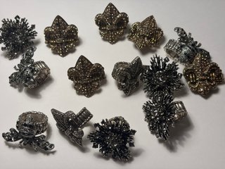 Lote de 18 Anillos Vintage Barrocos