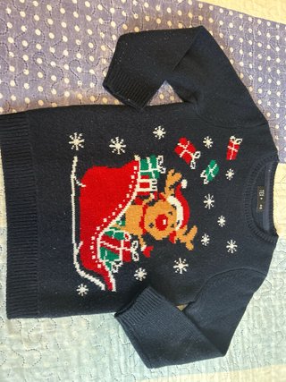 Jersey Navideño Infantil Talla 4-5 Años