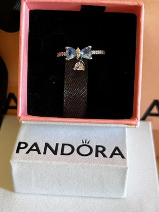 Anillo Pandora Lazo Azul