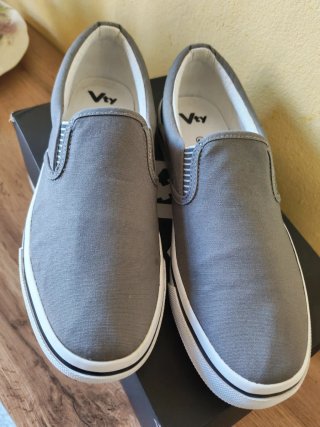 Scarpe uomo Vty grigie slip-on