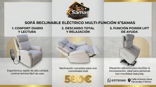Sofá Eléctrico K'Sama Relax Power Lift