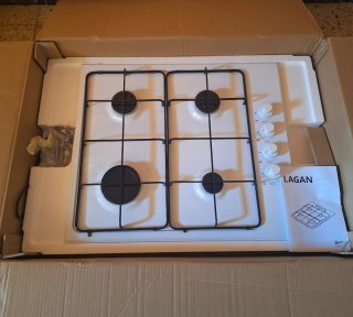 Placa de gas IKEA LAGAN blanca com factura sin usa