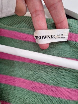 Jersey Brownie Rayas Verde y Rosa