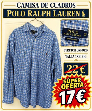 Camisa Polo Ralph Lauren Cuadros XL