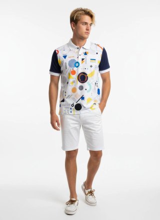 Polo Estampado Geométrico