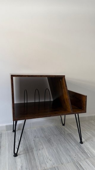 Mueble para Vinilos Estilo Retro
