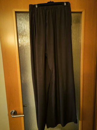Pantalón falda fluido marrón