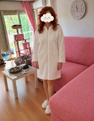 Bata de Pelito Blanca