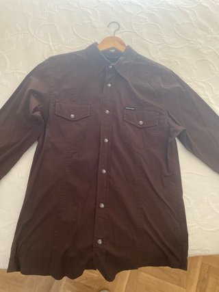 Camisa CK Jeans Marrón Oscuro