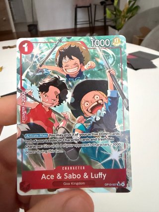 Carta OP13-007 Ace & Sabo & Luffy