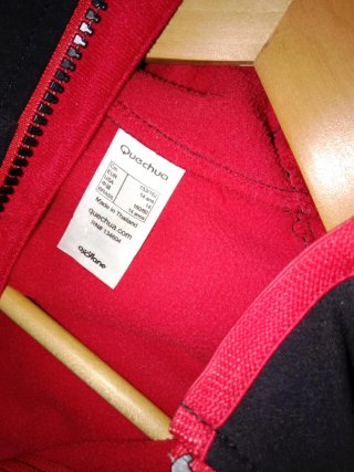 Chaqueta Quechua Roja Talla 14ans 153/160cm