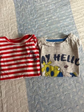 Pack 2 Camisetas para Bebé 12 Meses