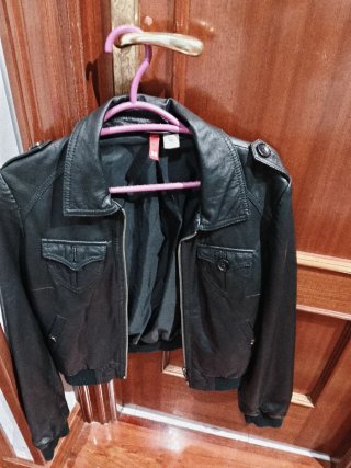 Chaqueta cuero H&M Talla S