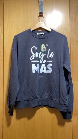 Sudadera Stradivarius Mr. Wonderful Gris M