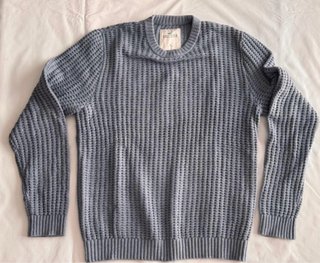 Jersey Hollister Azul Tejido Waffle