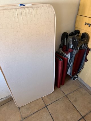 Cuna de viaje plegable con colchon extra 120x60