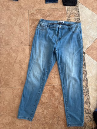 Pantalones vaqueros azules mujer