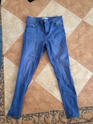 Pantalones vaqueros azules mujer