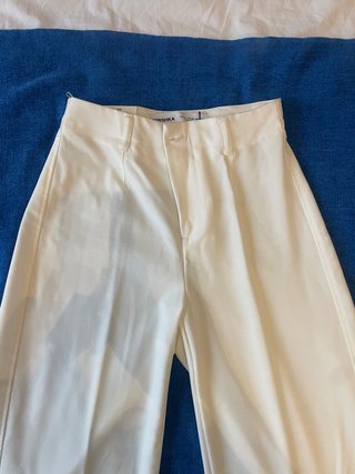 Pantalón Blanco Bershka