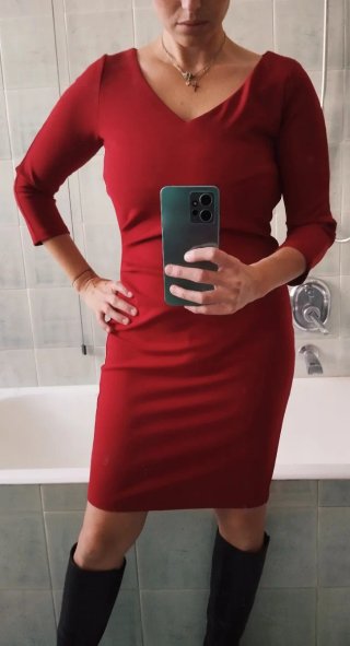 Vestito elegante rosso taglia M di OVS